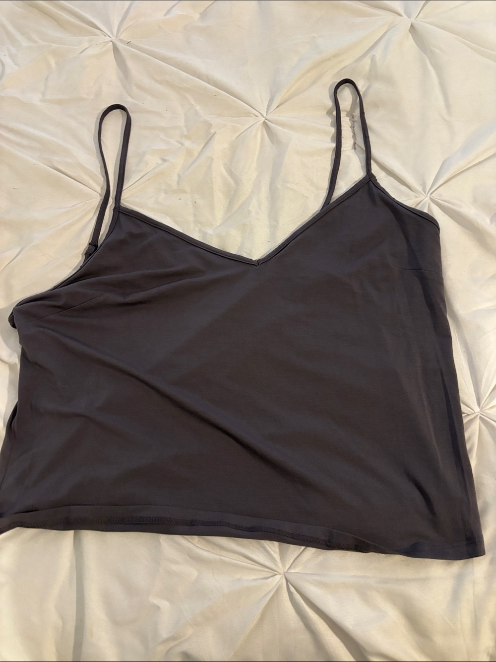 rag & bone Charcoal V-Neck Spaghetti Strap Camisole